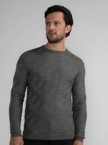Petrol Fine-knit Jumper Delta - Khaki