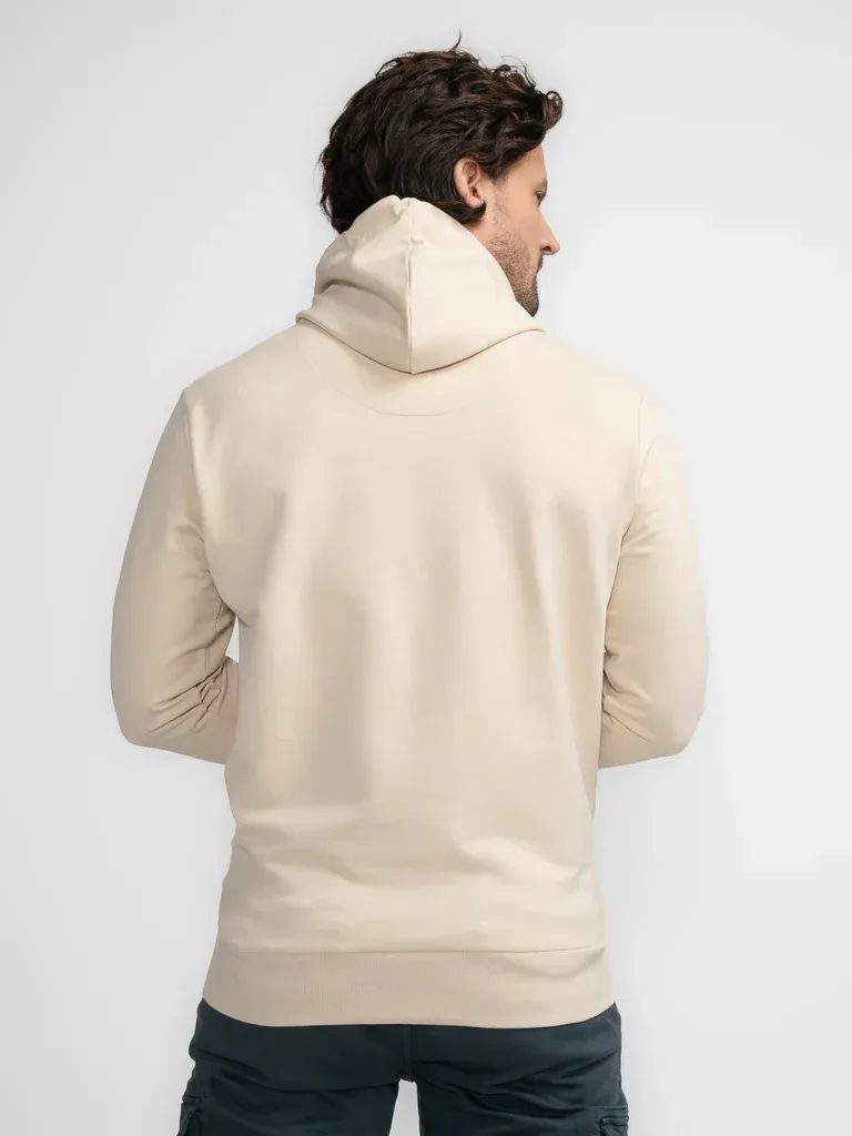 Petrol Plain Hoodie Tetlin - Beige