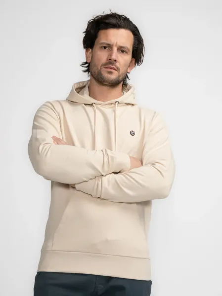 Petrol Plain Hoodie Tetlin - Beige