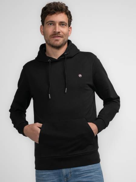 Petrol Plain Hoodie Tetlin - Black