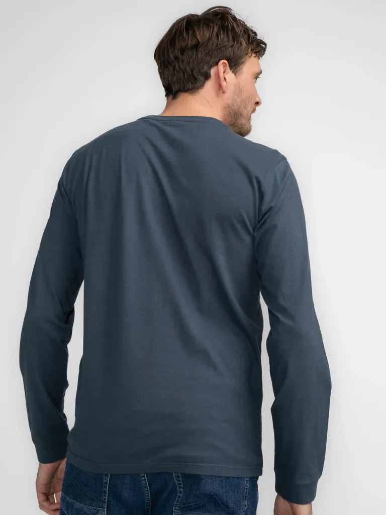 Petrol Long-sleeved T-shirt Meares - Blue