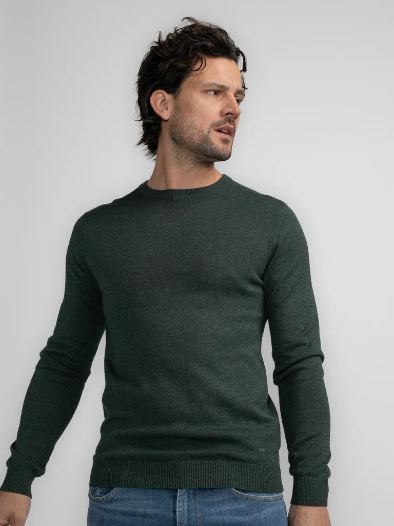 Petrol Fine-knit Jumper Nenana - Green