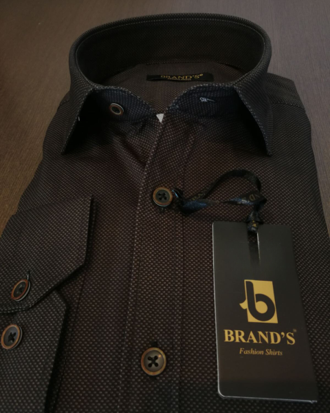 Mini Print Detail Shirt - Grey