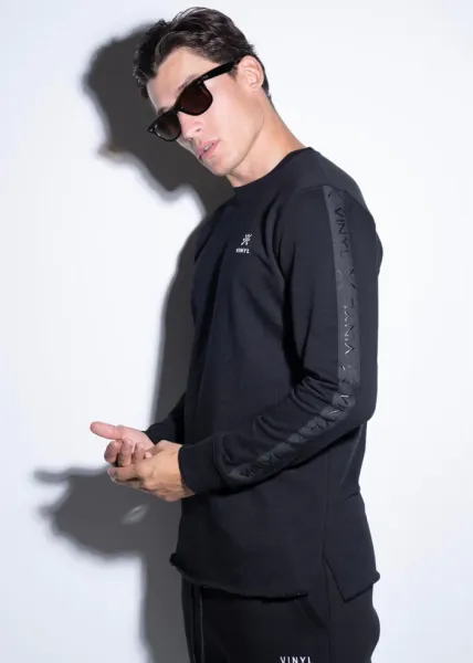Vinyl Taped Tee - Black