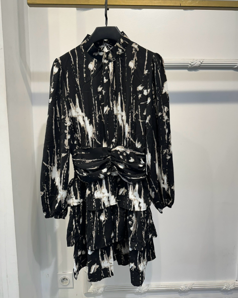 Printed Dress - Black