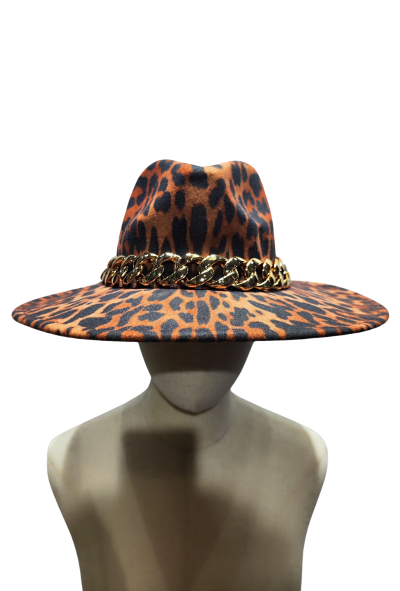 Animal Print Hat - Leopard