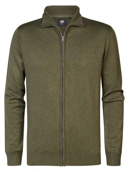 Petrol Fine-knit Cardigan Barrow - Khaki