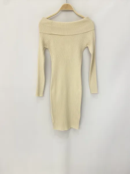 Knitted Dress - Beige