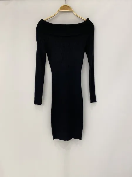 Knitted Dress - Black