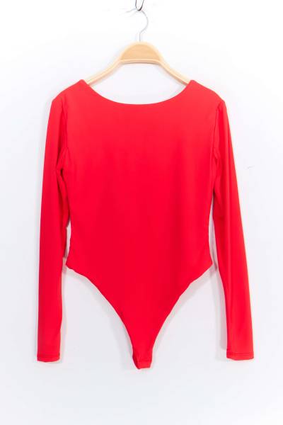 Open Back Bodysuit - Red