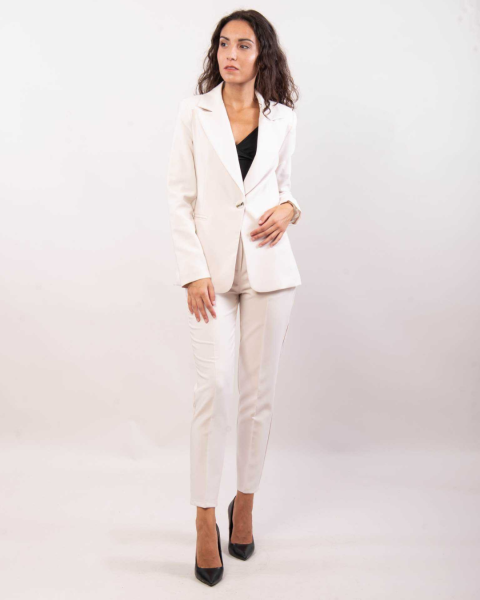 Elegant Suit Trousers - Beige