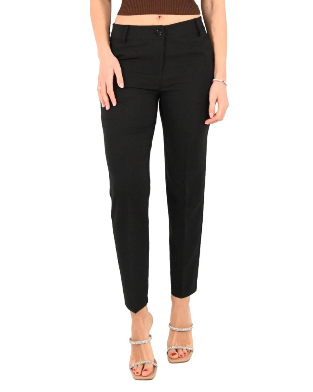 Elegant Suit Trousers - Black