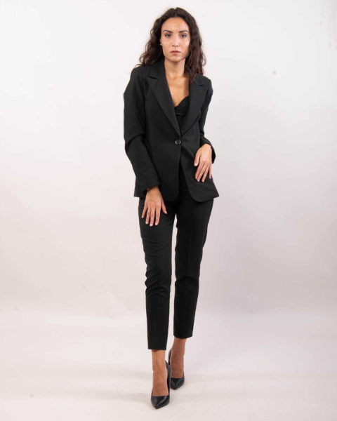 Elegant Suit Trousers - Black
