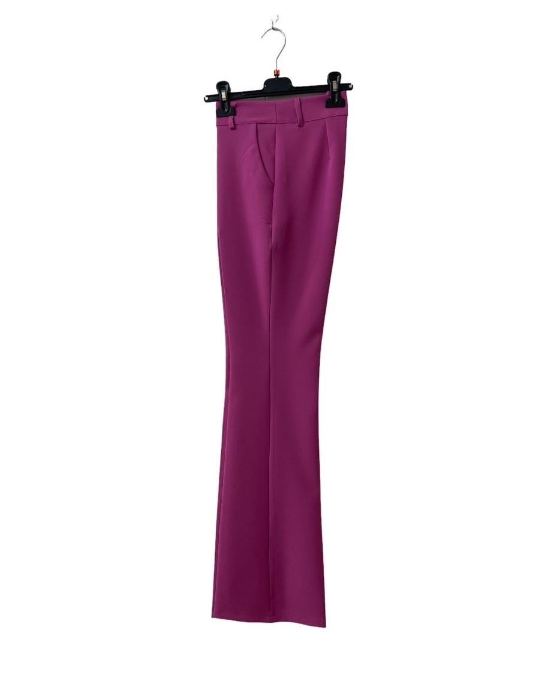 Elegant Flared Trousers - Fuchsia