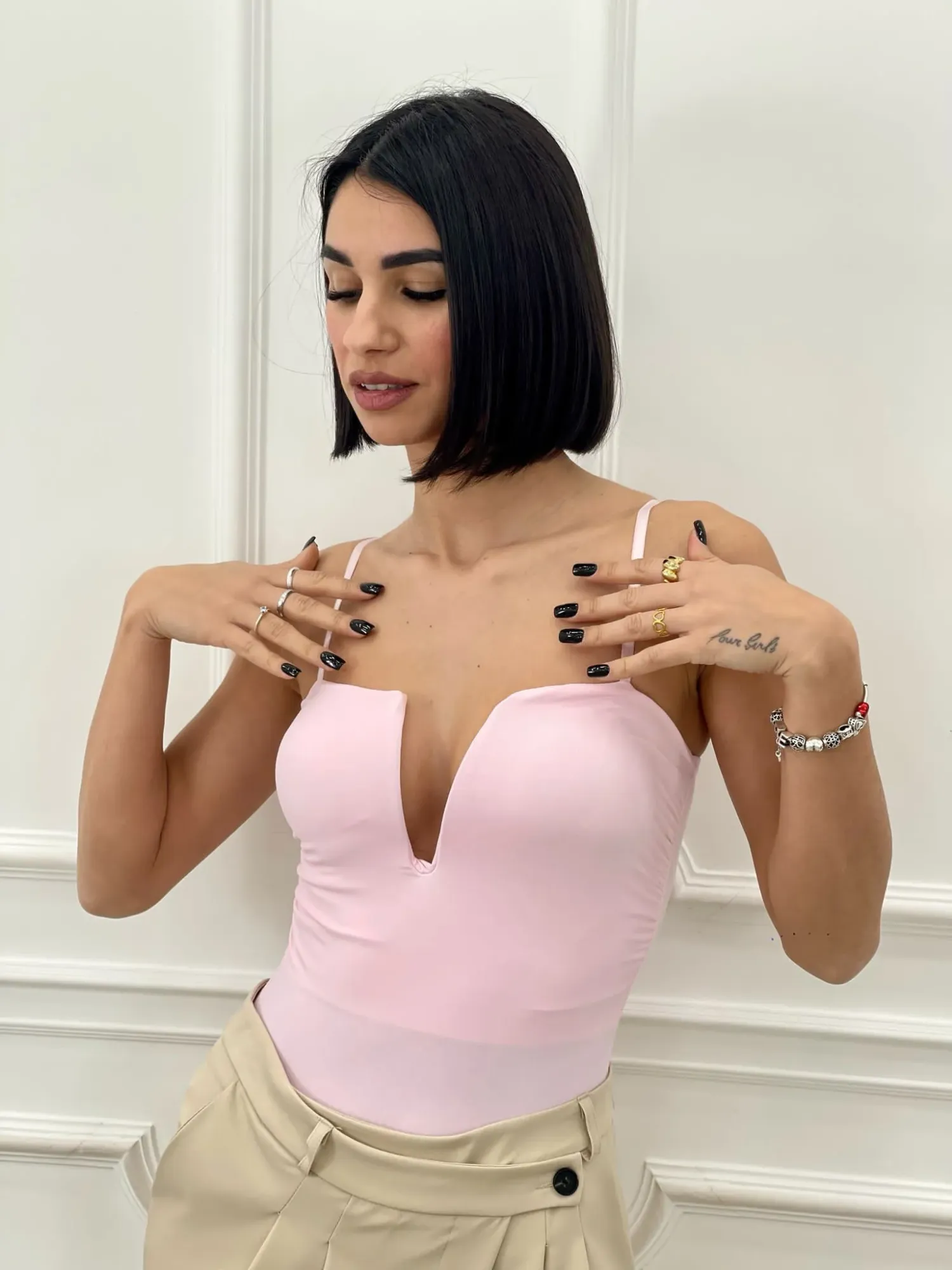 Tube Bodysuit - Pink