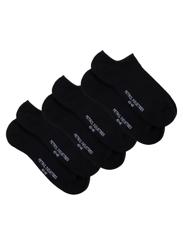 Petrol 3-pack sneaker socks Nauticalpark - Black