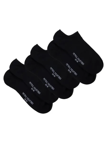 Petrol 3-pack sneaker socks Nauticalpark - Black