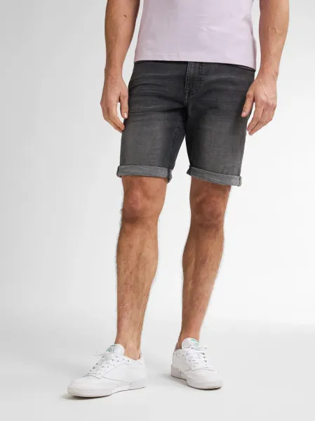 Petrol Bullseye Denim Shorts Sail - Black