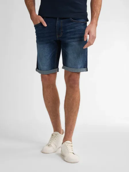 Petrol Bullseye Denim Shorts Sail - Blue