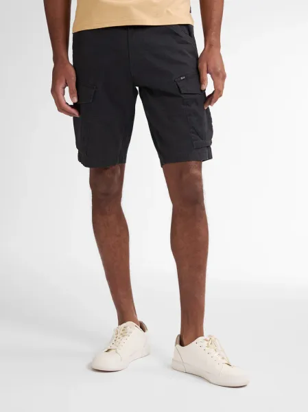 Petrol Cargo Shorts with Belt Seasalt - Black