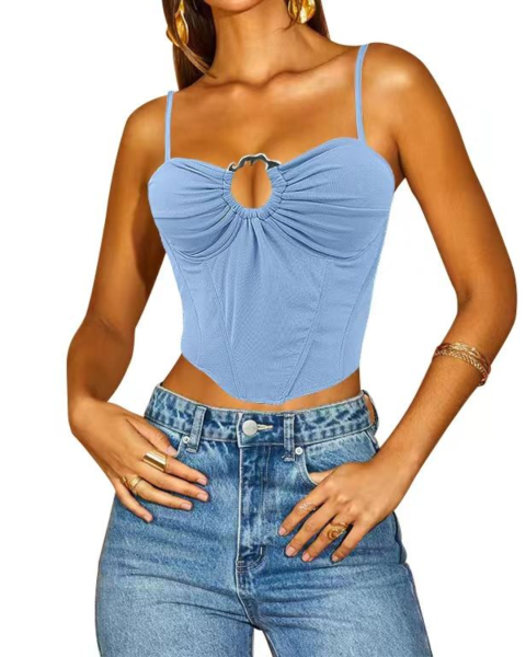 Breed Top with Loop - Sky Blue