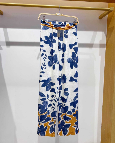 Printed Trousers - Blue