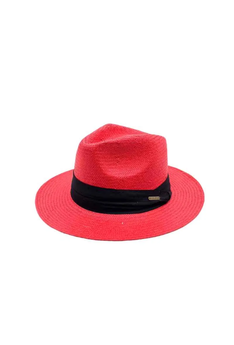 Panama Hat - Red