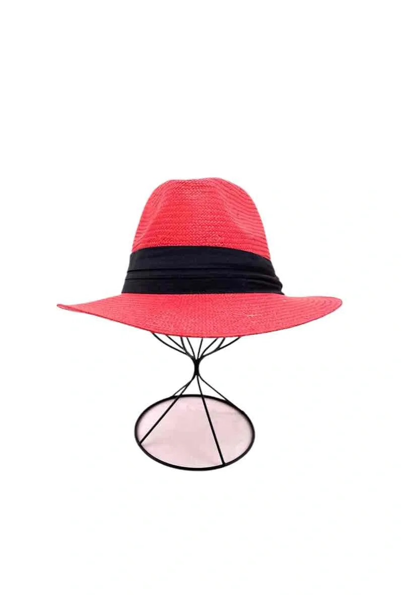 Panama Hat - Red