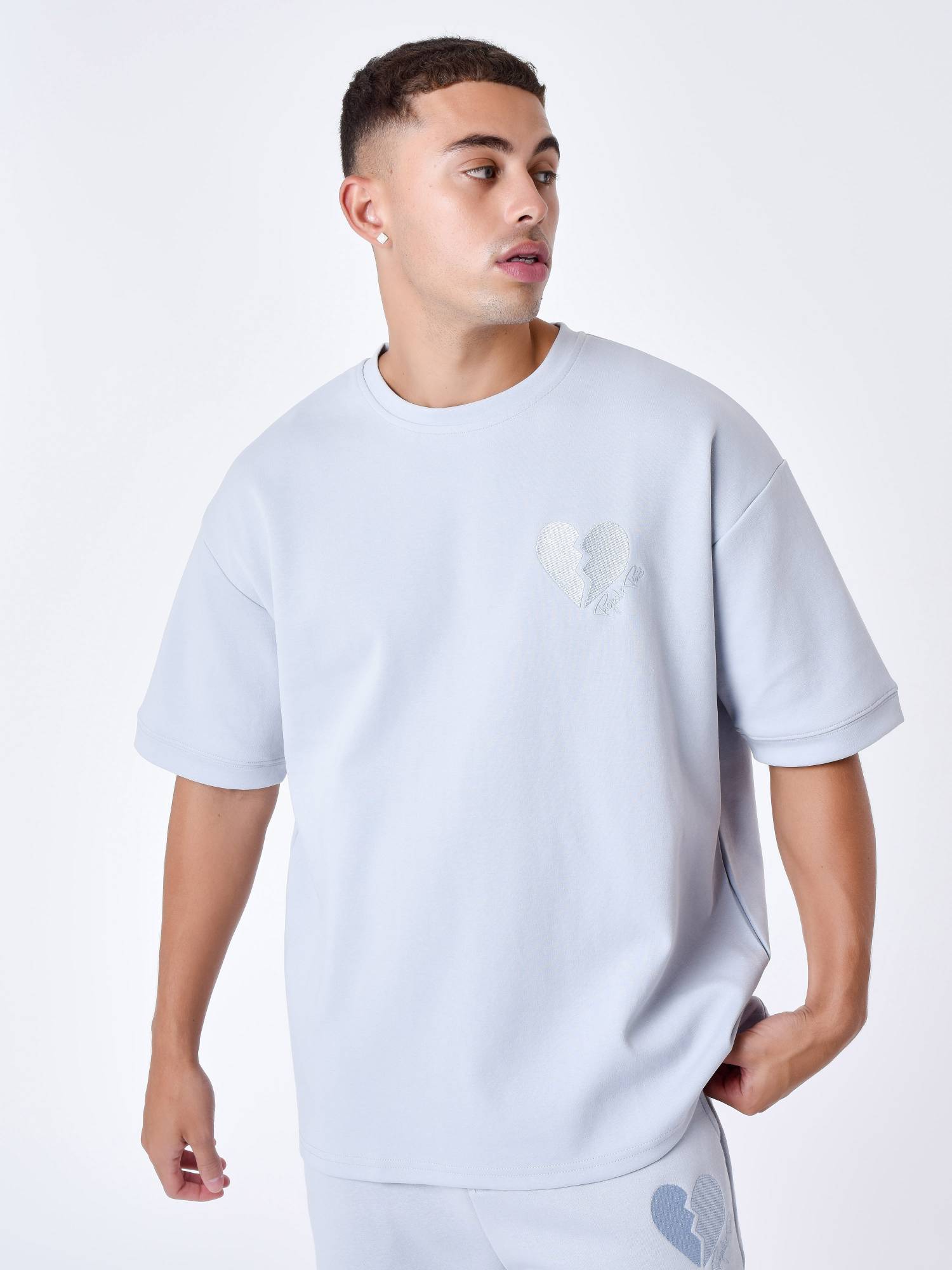 Project X Paris Broken Heart T-shirt - Sky Blue