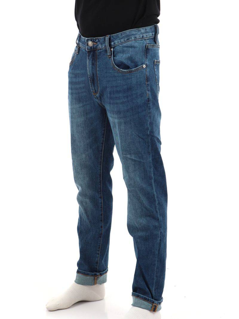 Slim Fit Denim Trousers - Blue