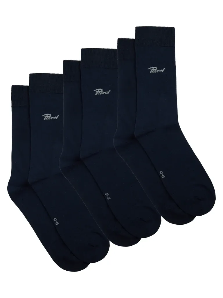 Petrol 3-pack of Socks Panik - Blue