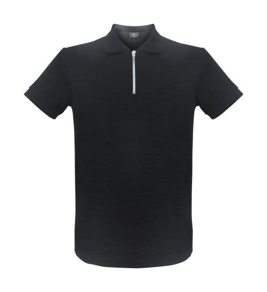Martini Polo Zip T-shirt - Black