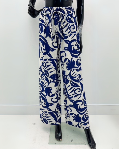 Printed Pants - Blue