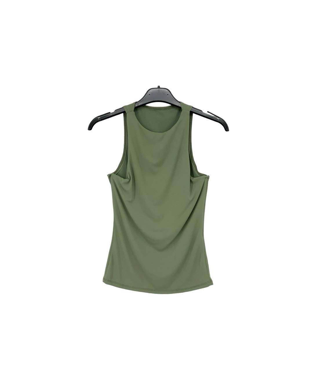 Fitted Tank Top - Khaki