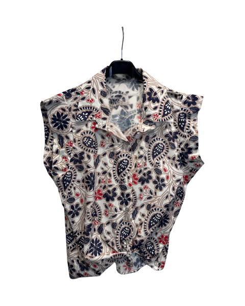 Floral Print Shirt - Blue