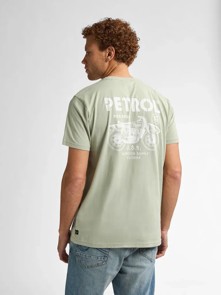 Petrol Back Print T-shirt Bayfrontstone - Mint