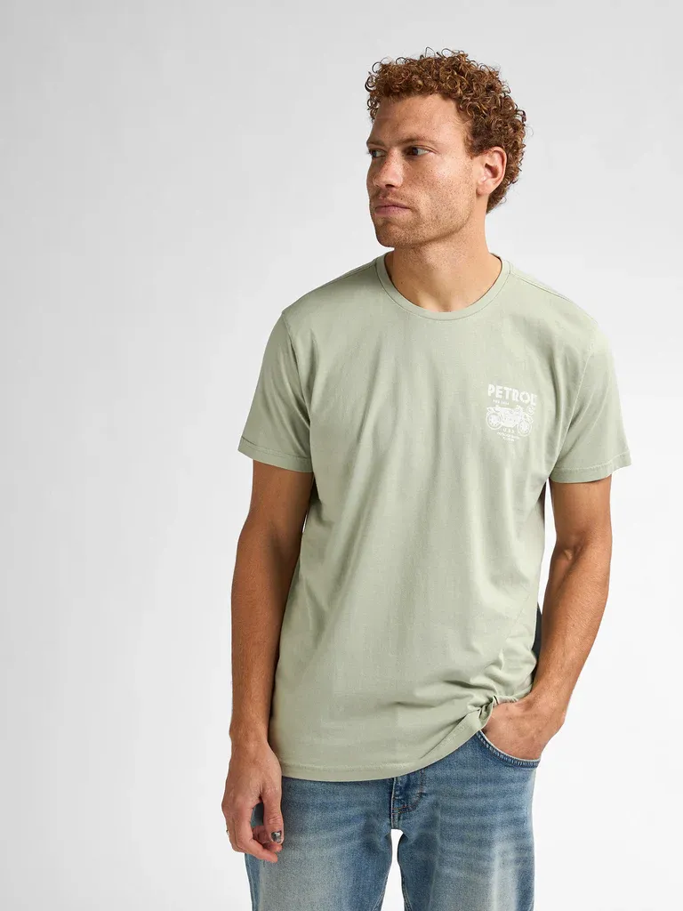 Petrol Back Print T-shirt Bayfrontstone - Mint
