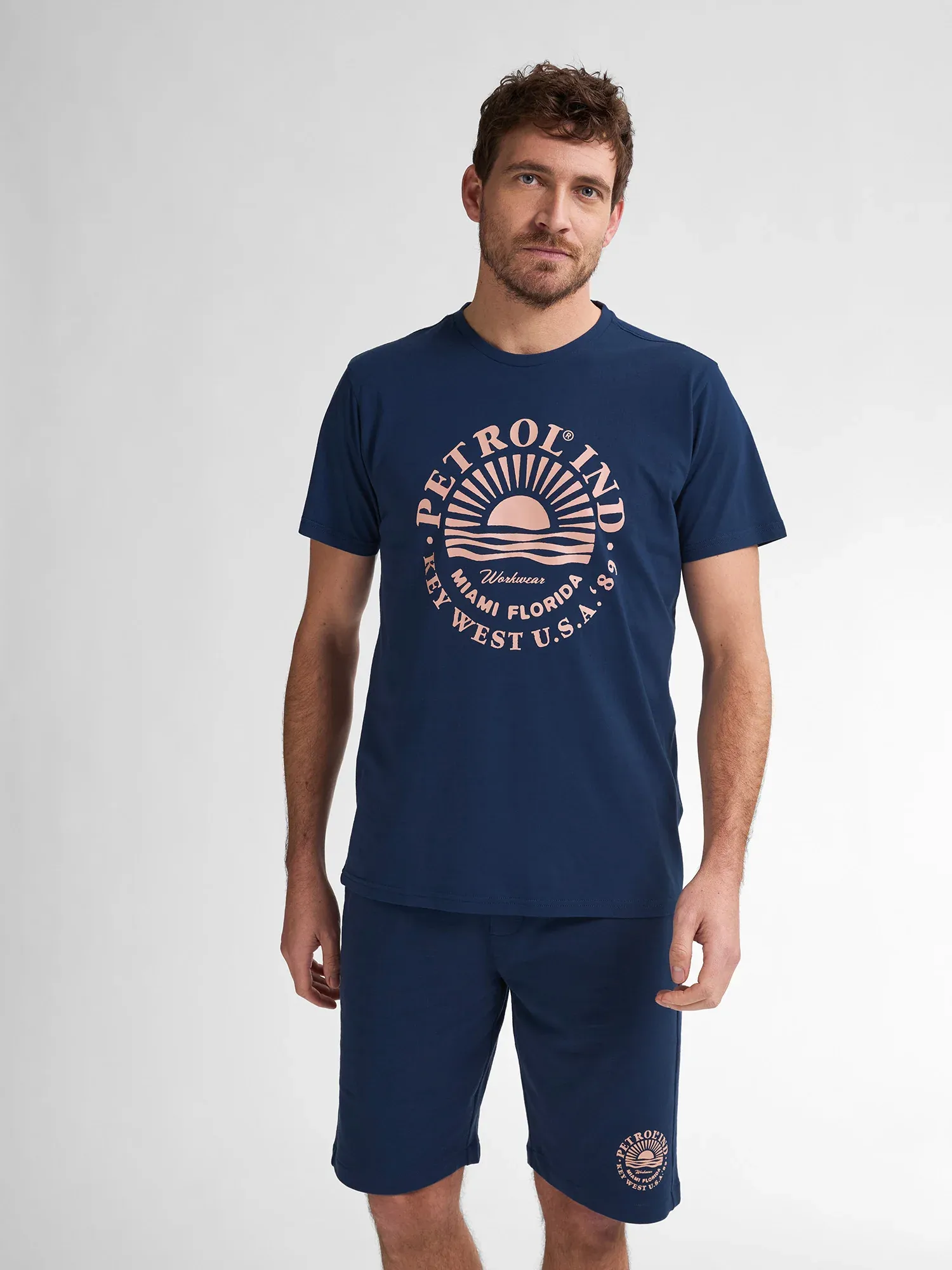 Petrol Artwork T-shirt Dolphincrest - Blue