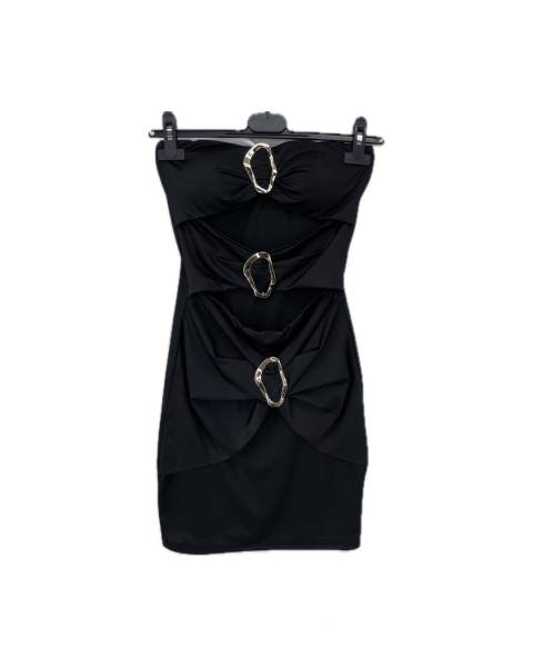 Cut-Out Mini Dress - Black