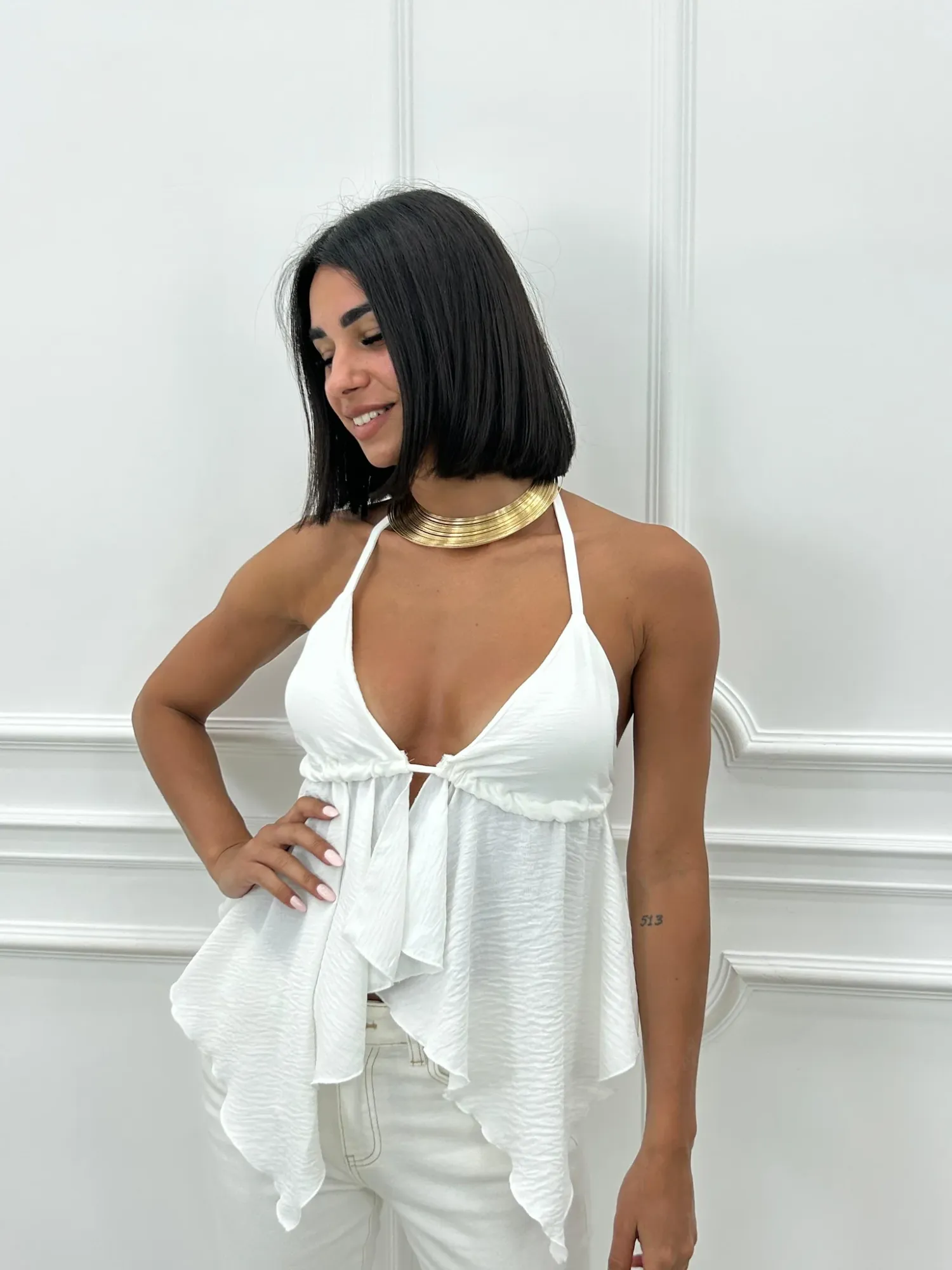 Chic Boho Blouse - White