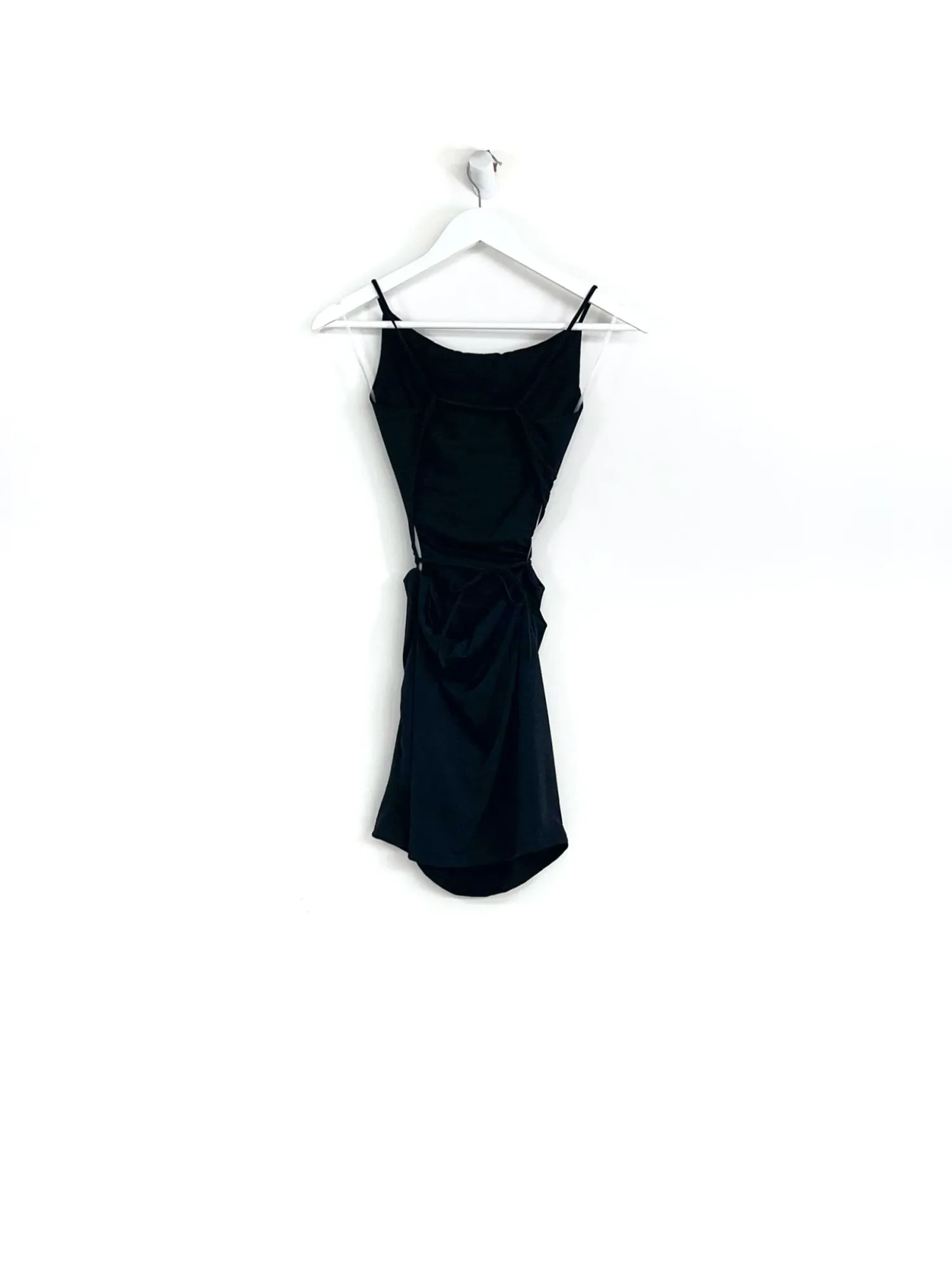 Cross Back Mini Dress - Black