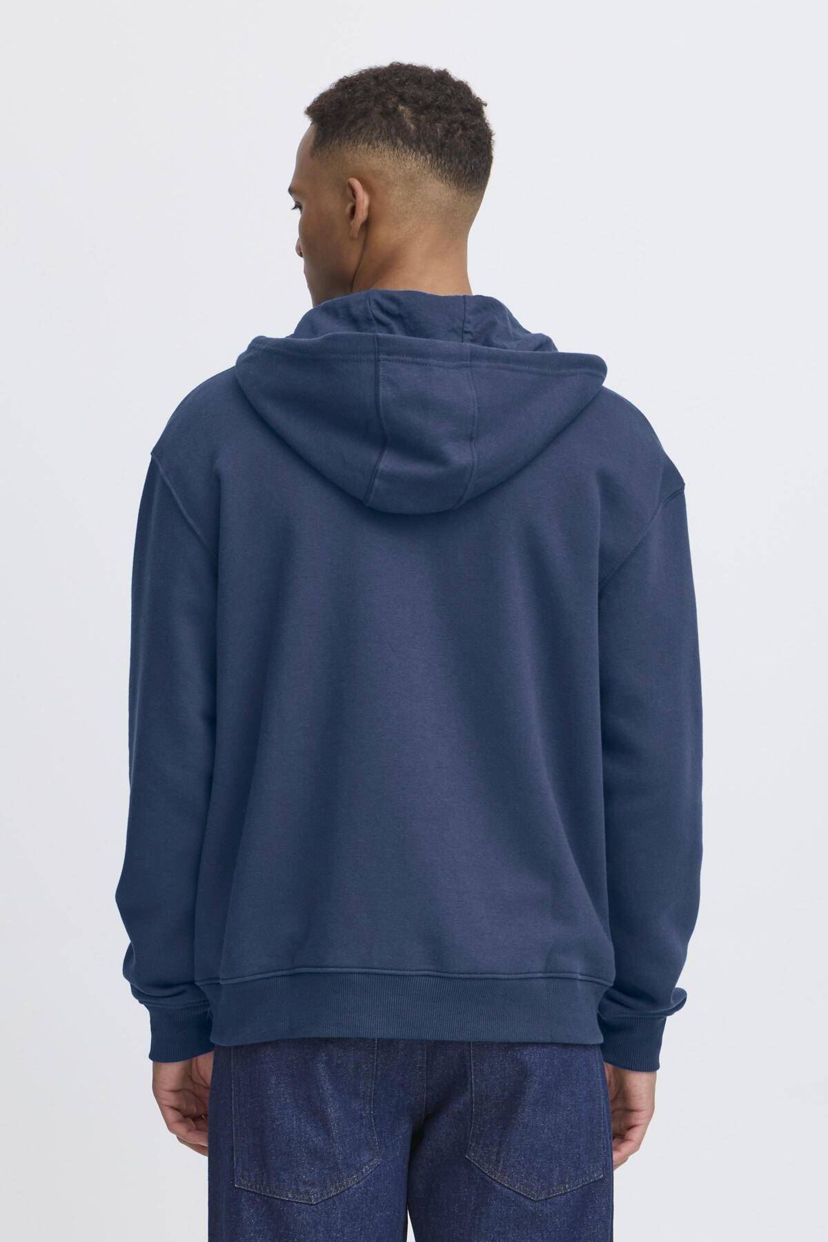 Blend BHJUSTE Zipped Hoodie - Blue