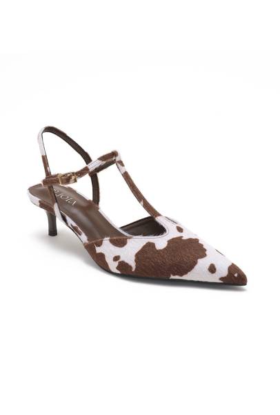 Animal Pattern Pumps - Cow