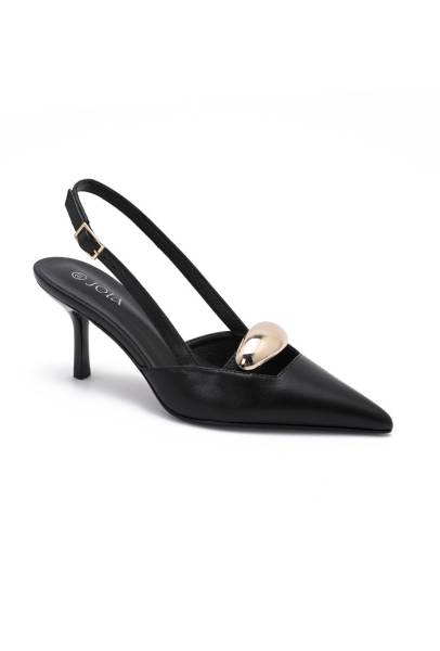 Pointed Toe Pumps - Black