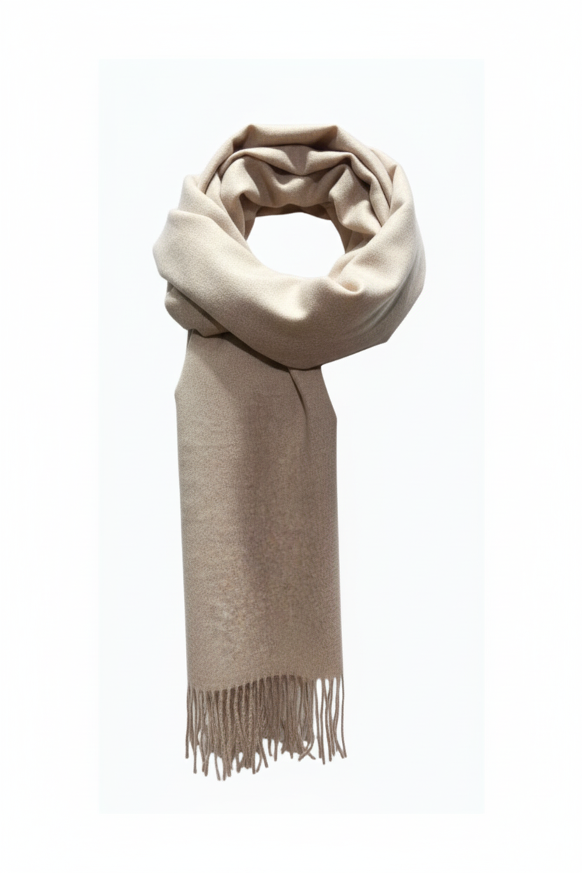 Plain Scarf - Beige