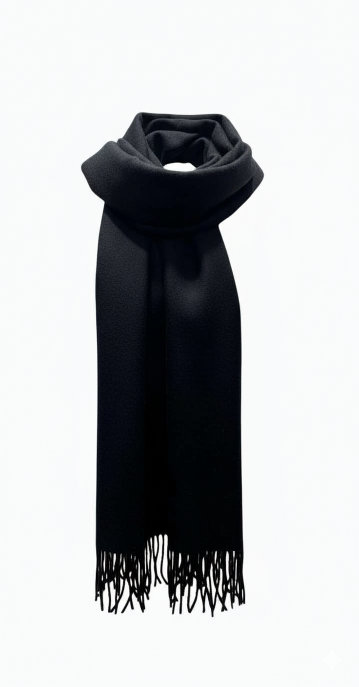 Plain Scarf - Black