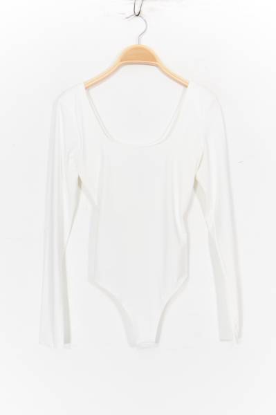 Long Sleeve Square Body - White