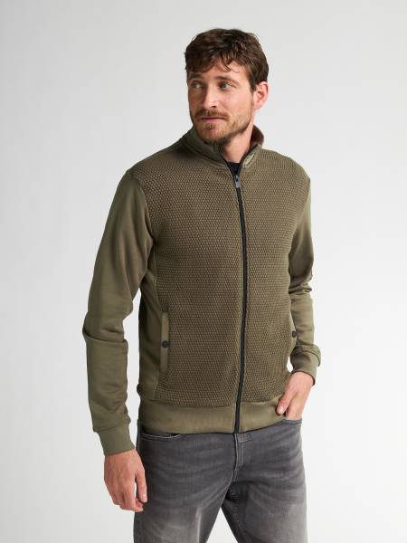 Petrol Sweater Collar Zip - Khaki